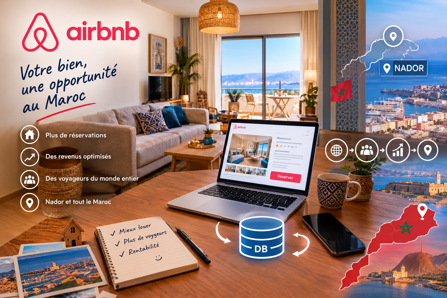 Transformer son logement en location Airbnb rentable au Maroc