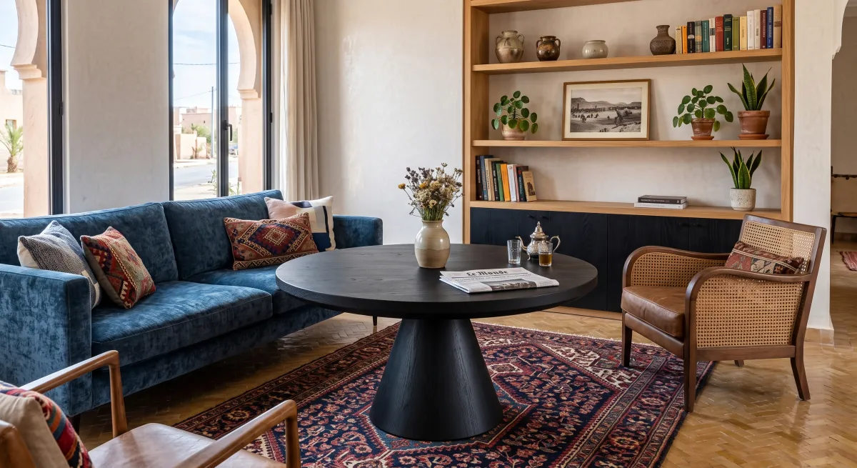 Black Coffee Table - Vue 1