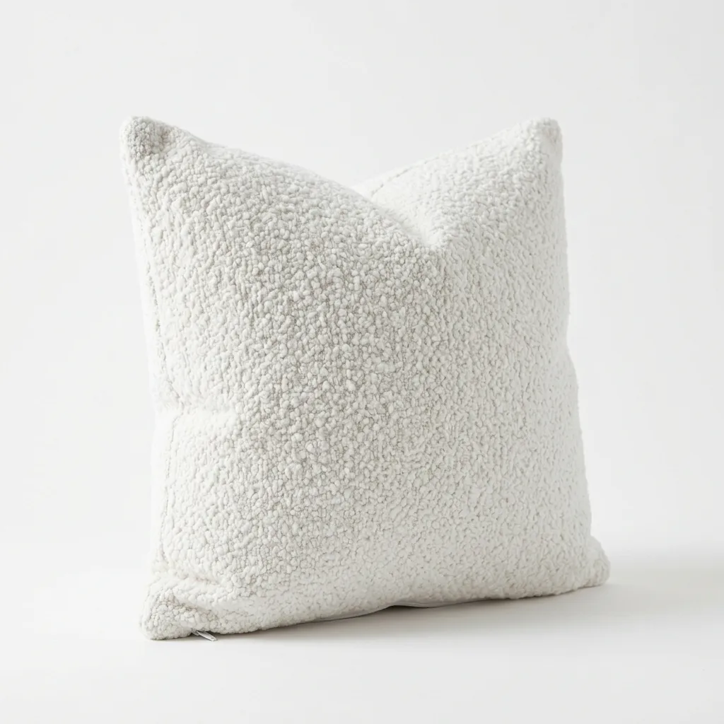 Petit Coussin Bouclé Blanc