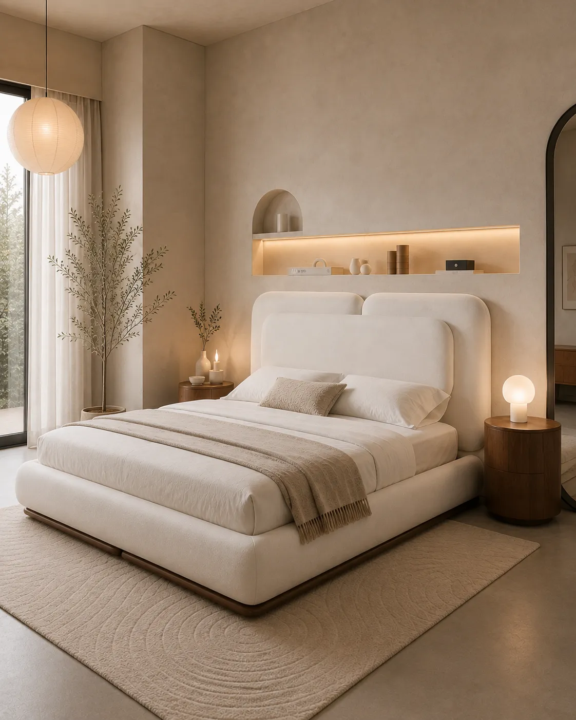 Lit Soft Organic Minimalism - Vue 1